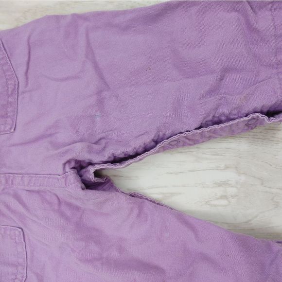 Vintage USA OshKosh B’gosh Baby Girls Overalls Vestbak 12 Mos Purple Lavender. - Picture 7 of 8